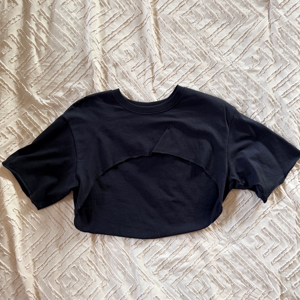 Gymshark Black Cropped T-Shirt